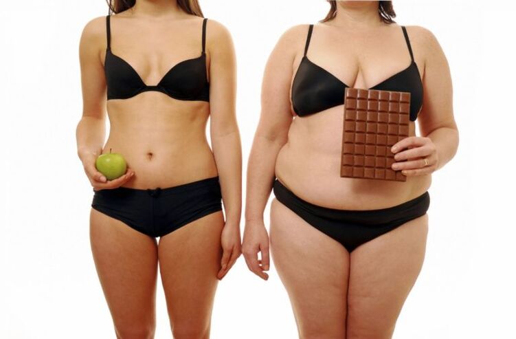 wanita gemuk dan kurus selepas menurunkan berat badan dalam masa sebulan