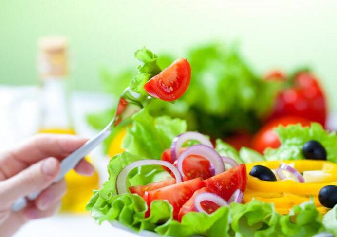 salad sayuran untuk penurunan berat badan setiap minggu untuk 5 kg