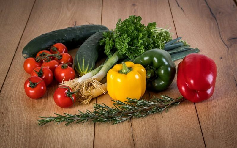 sayur-sayuran dan herba untuk penurunan berat badan